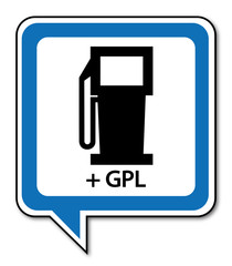 Logo station service.