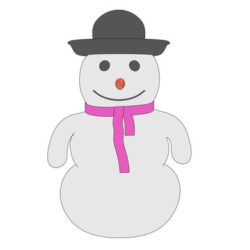 cartooon image of snowman character