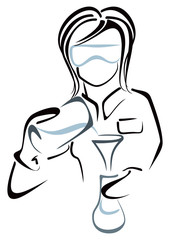 Chemist woman