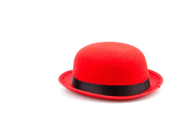 Red hat isolated white background