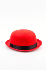 Red hat isolated white background