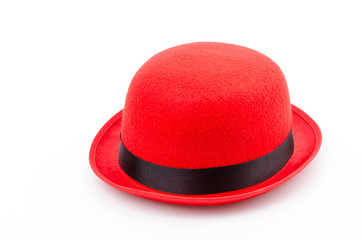 Red hat isolated white background