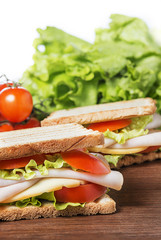 Delicious sandwiches