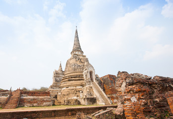 Fototapeta na wymiar View of Wat Phra Si Sanphet in Ayutthaya Thailand