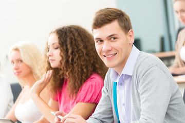 Fototapeta premium students in the classroom