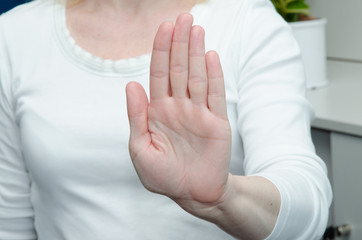 stop gesture