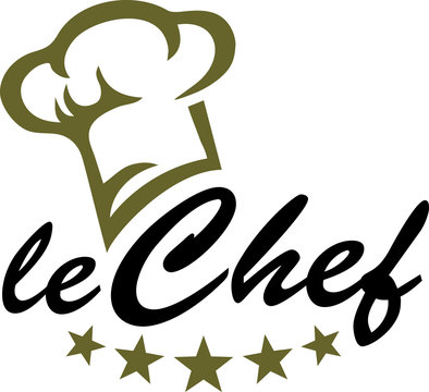 Chefkoch - Koch M&uuml;tze - 5 Sterne - Vektor