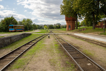 Obraz premium between the narrow-gauge