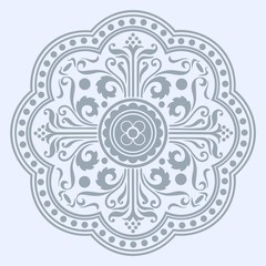 Round ornament Rosone Mosaik rundes Ornament