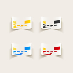 realistic design element: credit, card
