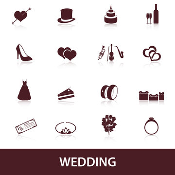 wedding icons eps10