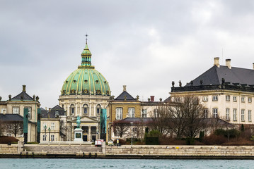 Fototapeta na wymiar Kościół Frederika, Kopenhaga
