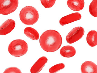 scientific illustration - human blood cells