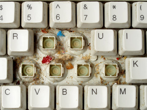 Dirty Computer Keyboard