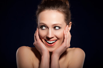 beauty woman portrait of teen girl