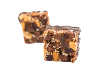 dessert with nuts and raisins