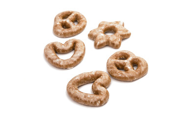 cookies in glaze isolated