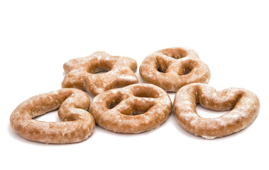 cookies in glaze isolated