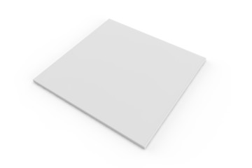 square corporate blank white template for a brochure