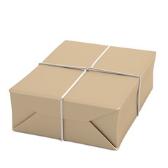 realistic 3d render of package