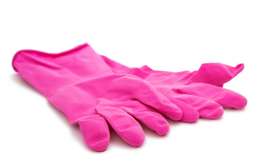 cleaning gloves isolated