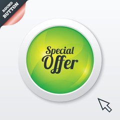 Special offer sign icon. Sale symbol.
