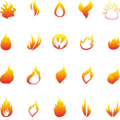 Feuer, Flame, Logo, Vektor