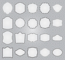 Set of ornate  frames in vintage styles.