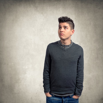 Perplexed young man