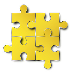 Obraz premium puzzle elemente business