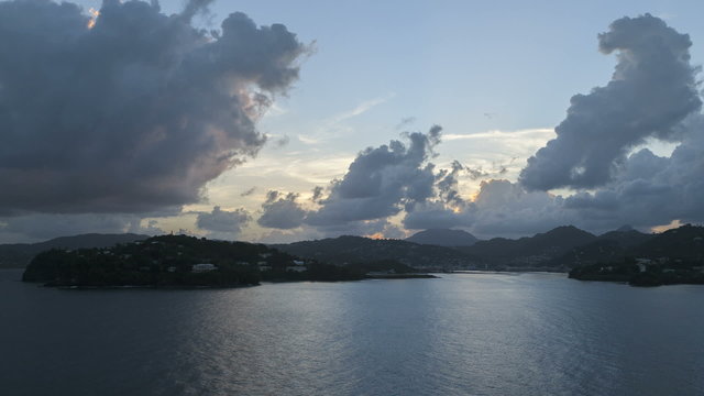 Time lapse St Lucia Castries Cruise arrival