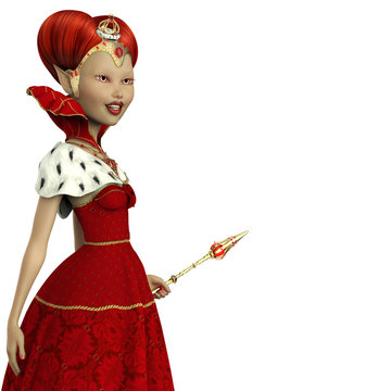 Red Queen Elf Cluse Up