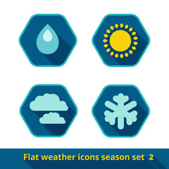 Weather icons set, vector