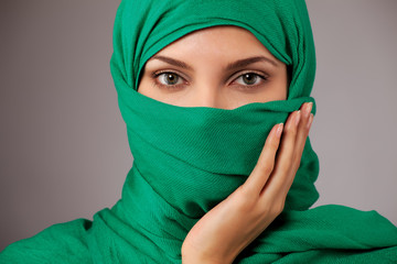 Young arabian woman in hijab