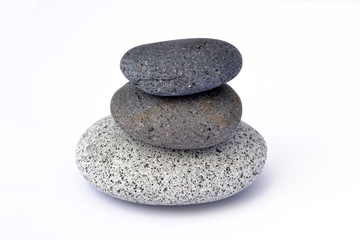 Fototapeta na wymiar Zen kamienie samodzielnie
