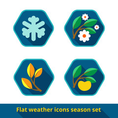 Weather icons set, vector