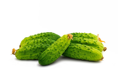 fresh cucumber isolated