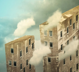 Skyscrapes beyond the sky