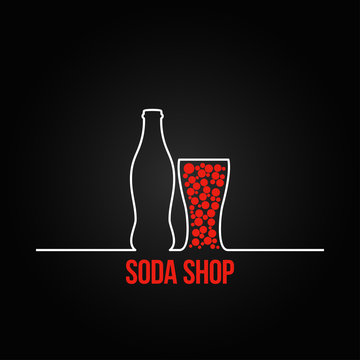 soda bottle splash design menu backgraund