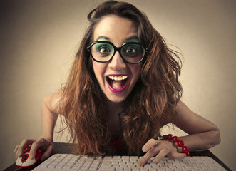 nerdy girl