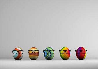 colored eggs