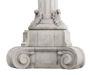Photo sur Plexiglas Monument artistique Base ancient marble column