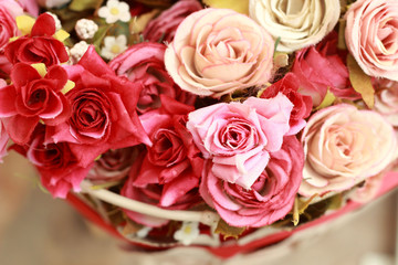 beautiful of rose artificial flowers