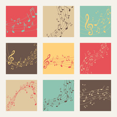 Vector Illustration of Music Designs