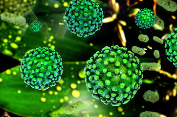 Spurenelemente - abstrakt - 3d Render