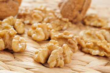 shelled walnuts