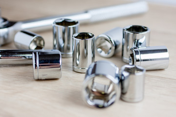 Sockets Laying on a Tool bench