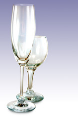 image of two wineglass closeup
