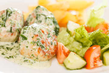 meatballs with potatoes