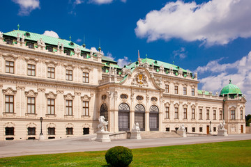 Fototapeta na wymiar Belvedere a palace complex in Vienna
